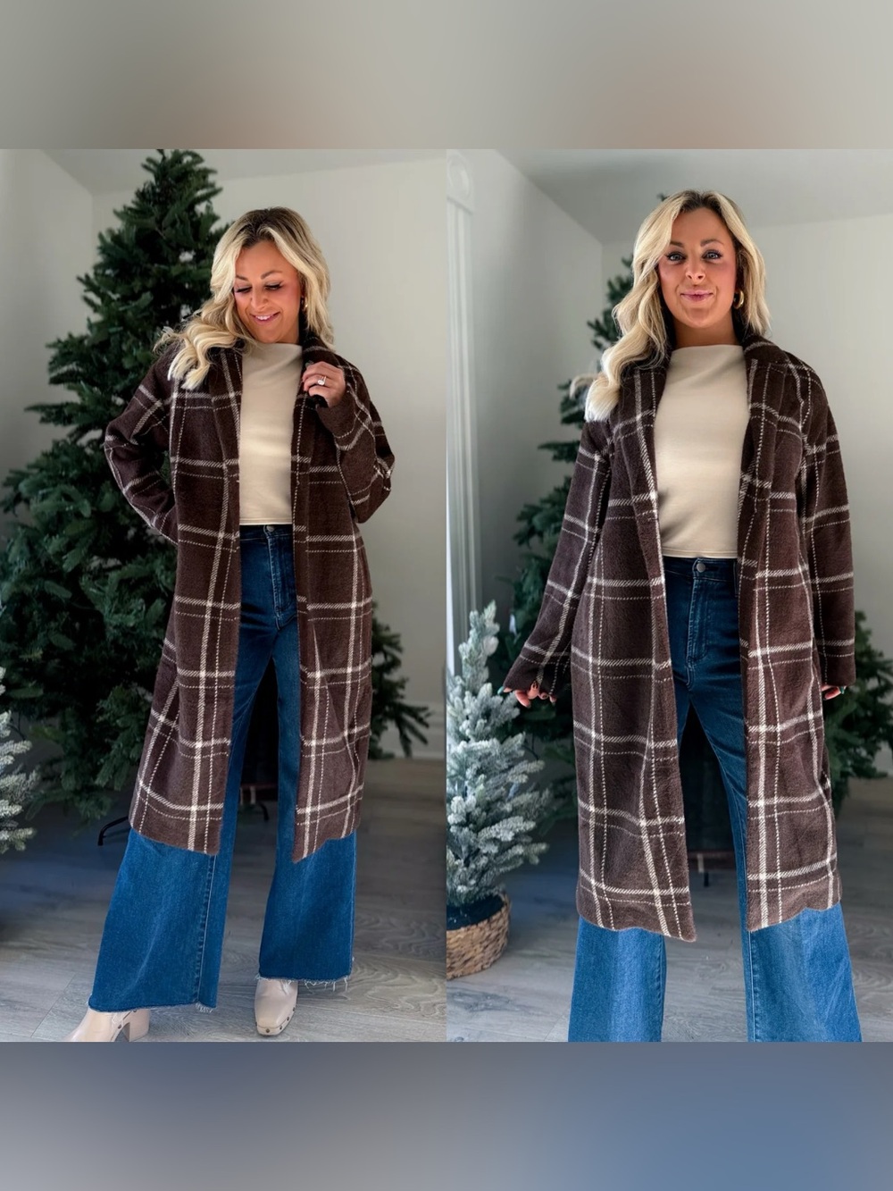 MASON SWEATER PLAID COAT (COFFEE BEAN) - Z SUPPLY